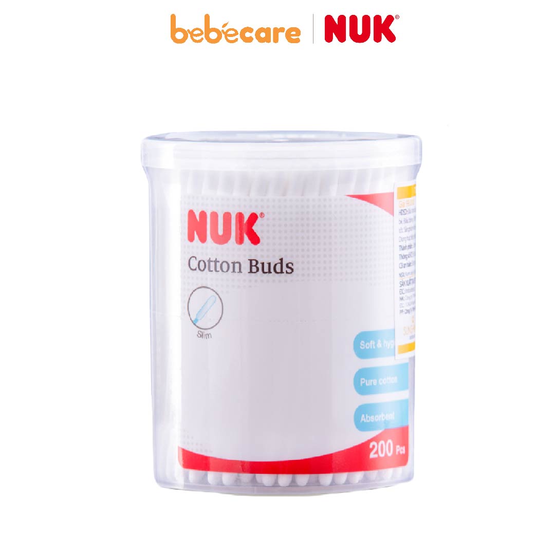 NUK (1080)-Tăm Bông Cotton NUK Slim